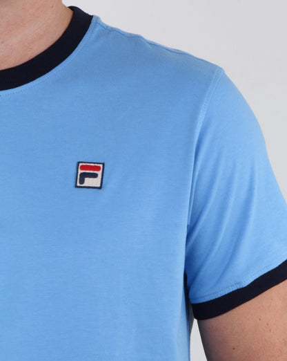 Fila Vintage Ringer T-Shirt Seeblau/Marineblau