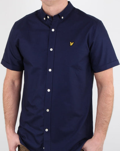 Lyle And Scott Kurzarm-Oxford-Hemd, Marineblau