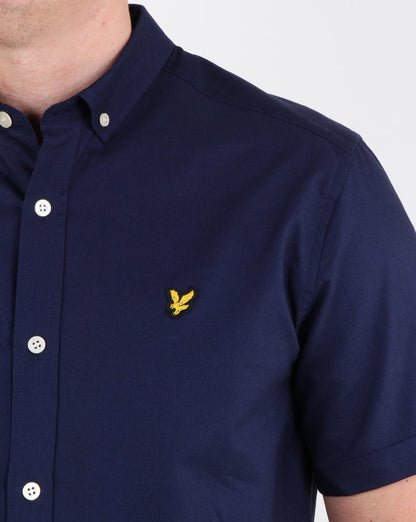 Lyle And Scott Kurzarm-Oxford-Hemd, Marineblau