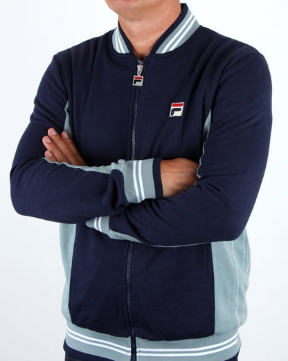 Fila Vintage Settanta Pro F-Badge Trainingsjacke Marineblau/Stahl