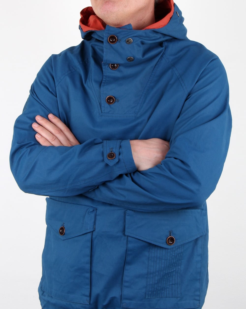 Pretty Green Blyth-Jacke in Blau