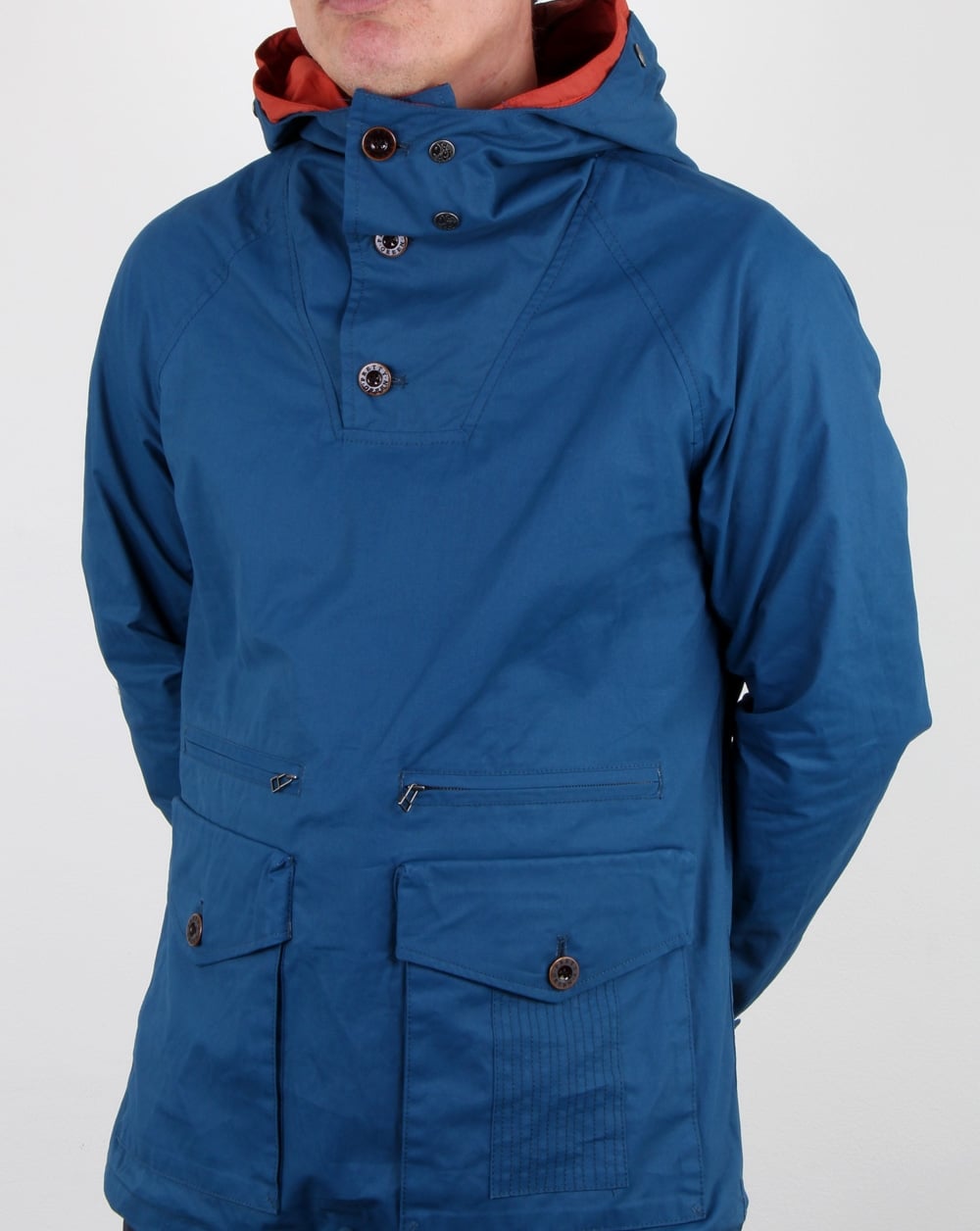 Pretty Green Blyth-Jacke in Blau