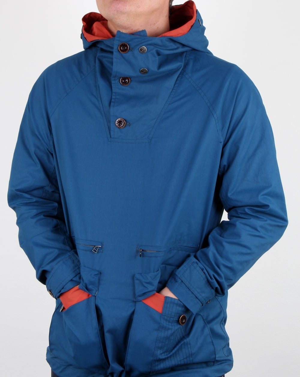 Pretty Green Blyth-Jacke in Blau