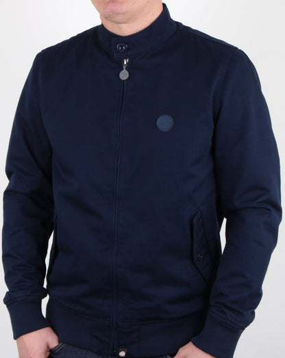 Pretty Green Harrington-Jacke aus Baumwolle, Marineblau