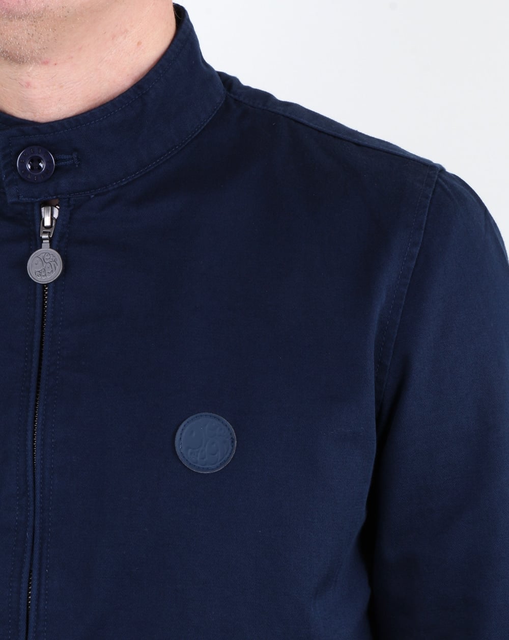 Pretty Green Harrington-Jacke aus Baumwolle, Marineblau