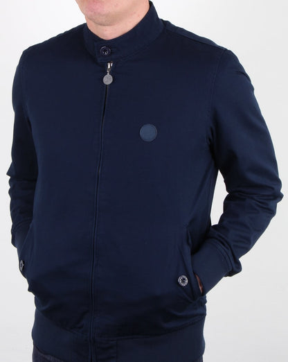 Pretty Green Harrington-Jacke aus Baumwolle, Marineblau