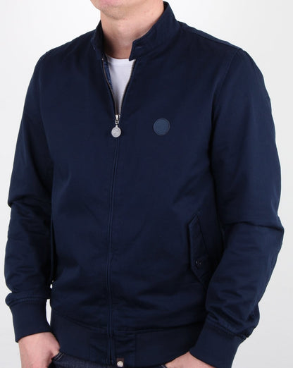 Pretty Green Harrington-Jacke aus Baumwolle, Marineblau