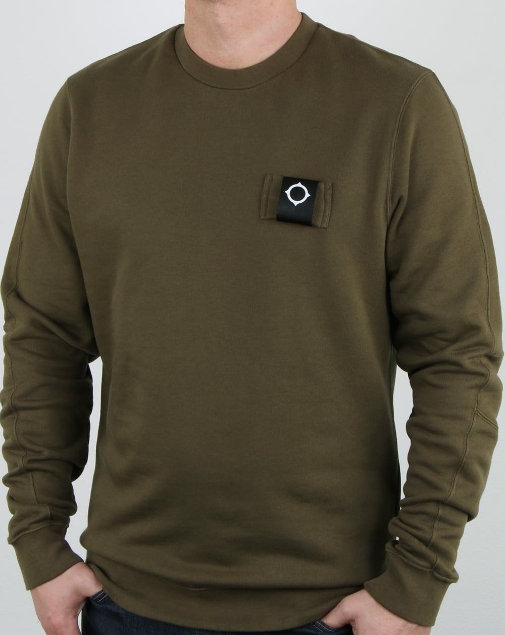 Ma.strum Training Crew Sweatshirt Helles Khaki
