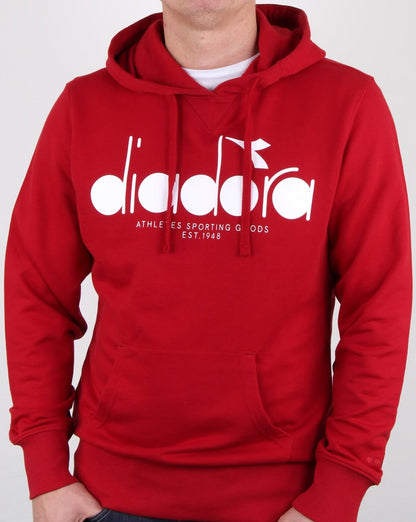 Diadora Logo Hoodie Rot