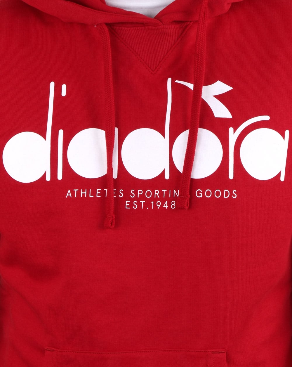 Diadora Logo Hoodie Red