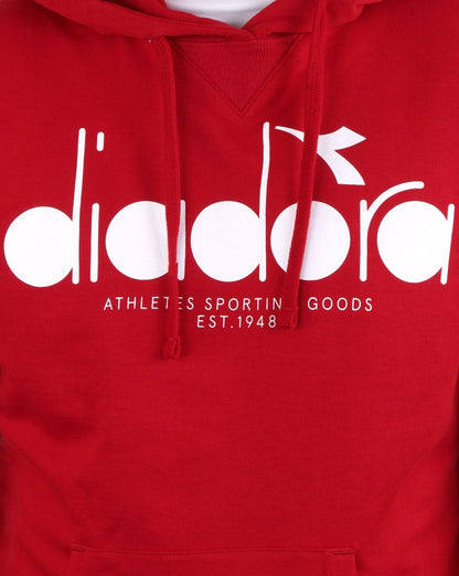 Diadora Logo Hoodie Rot