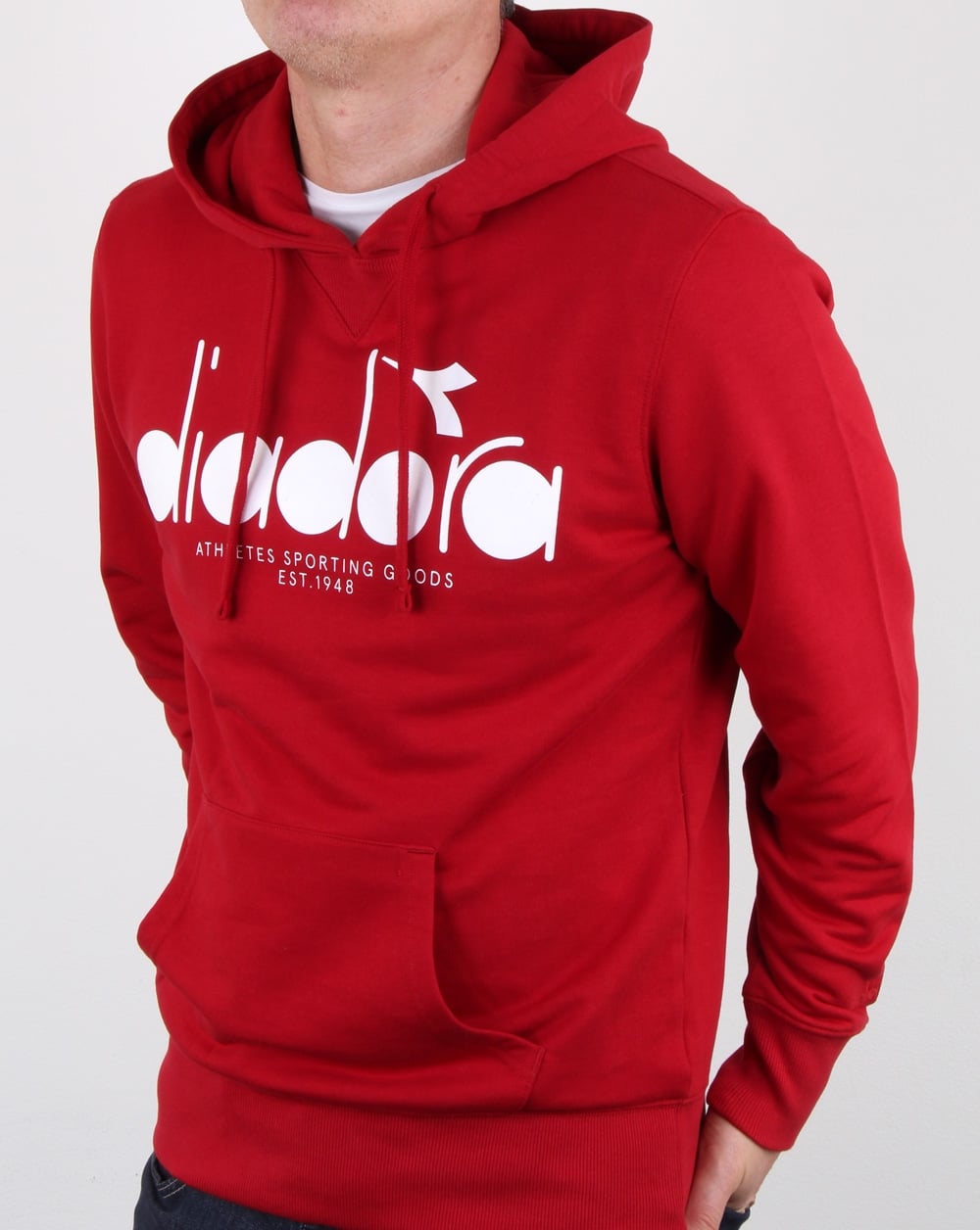 Diadora Logo Hoodie Rot