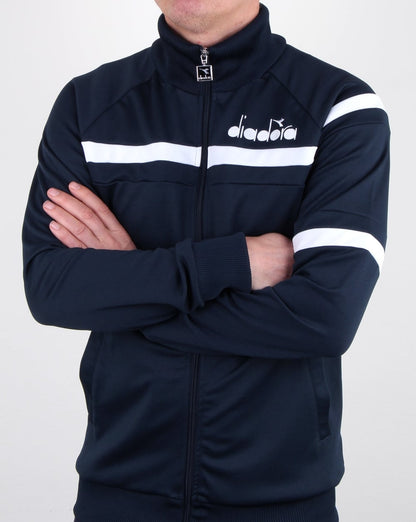 Diadora 80s Track Top Blauer Denim/optisches Weiß