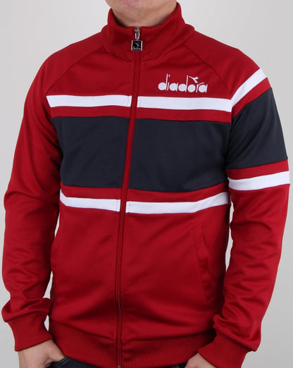 Diadora 80s Track Top Rot/Blau