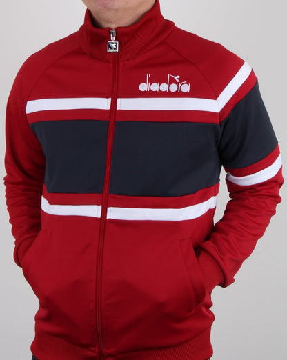 Diadora 80s Track Top Rot/Blau