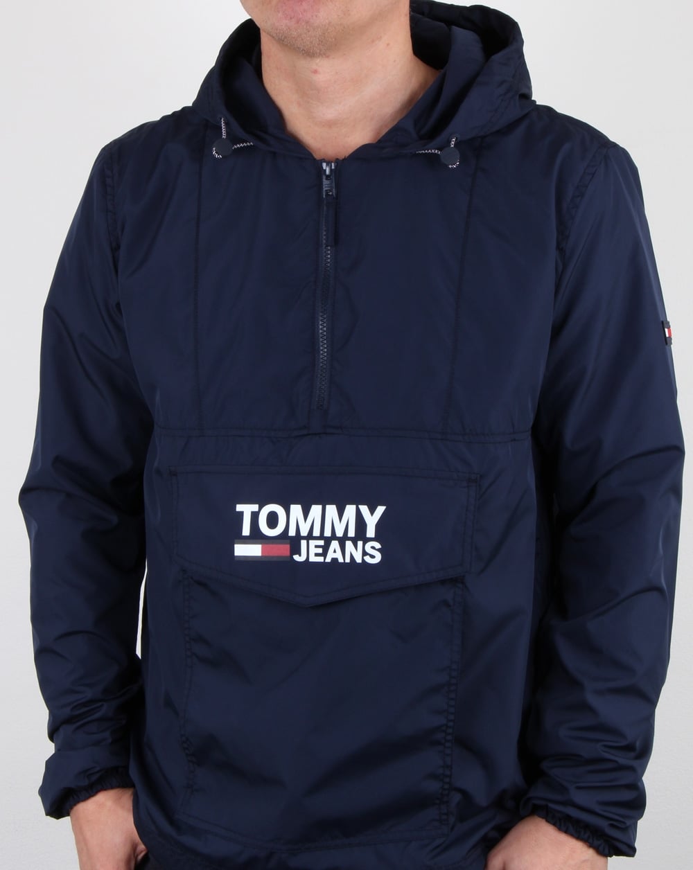 Tommy Hilfiger Pop-Over-Anorak, Marineblau