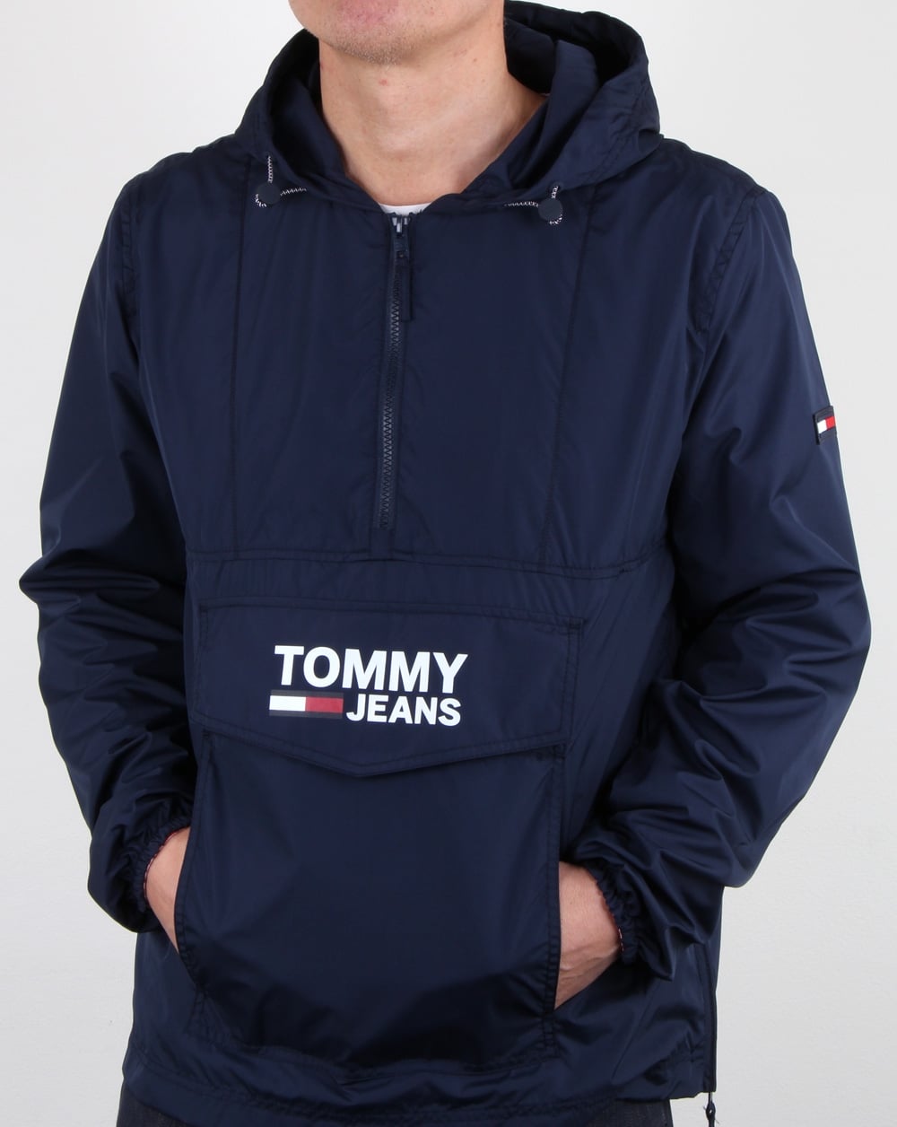 Tommy Hilfiger Pop-Over-Anorak, Marineblau