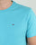 Tommy Hilfiger Cotton Crew Neck T Shirt Aqua Blue