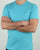 Tommy Hilfiger Cotton Crew Neck T Shirt Aqua Blue