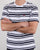 Fila Vintage Terry Style Stripe T Shirt White