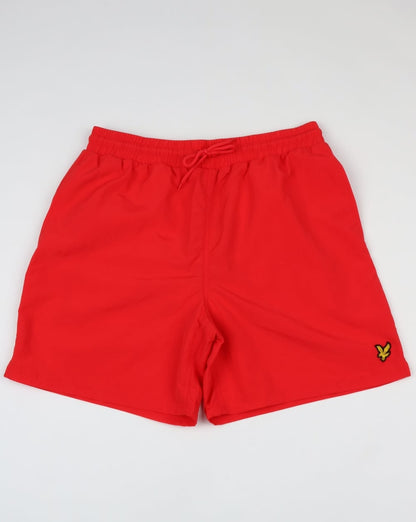 Lyle And Scott – Schlichte Badeshorts in Mohnblau