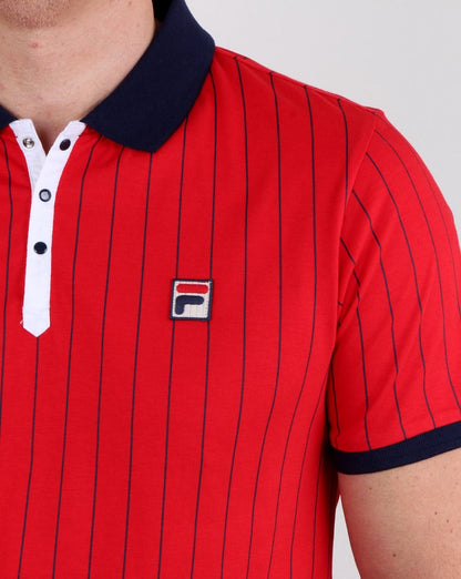 Fila Vintage Bb1 Poloshirt Rot