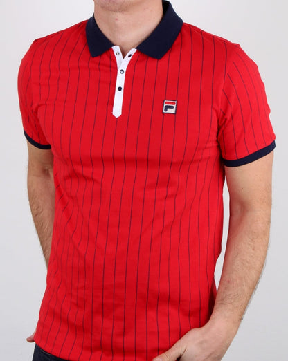 Fila Vintage Bb1 Poloshirt Rot