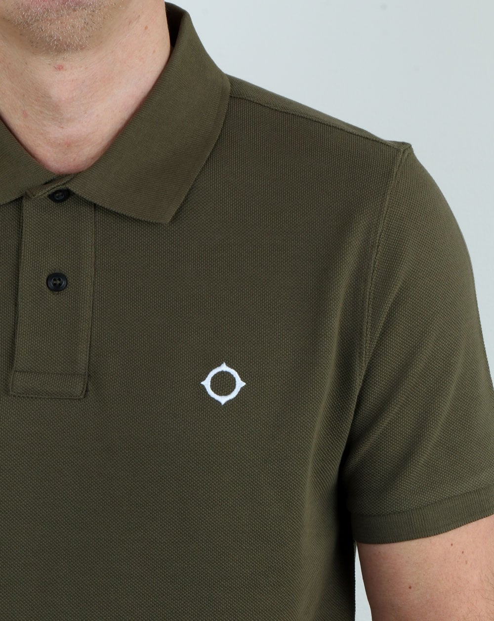 Ma.strum Pique Icon Polo Shirt Light Khaki