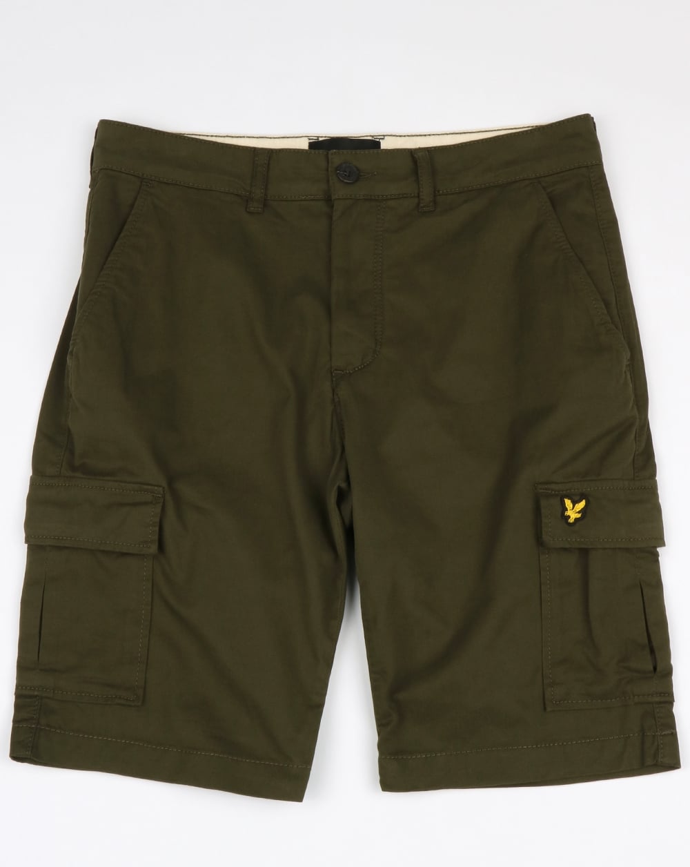 Lyle And Scott – Combat Cargo-Shorts in dunklem Salbeigrün