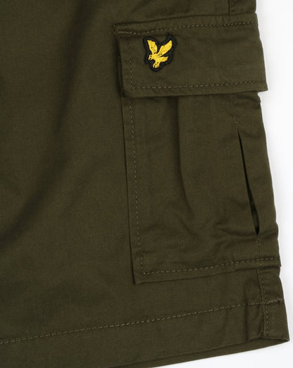 Lyle And Scott – Combat Cargo-Shorts in dunklem Salbeigrün