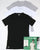 Lacoste Triple Pack Slim Crew Tees Black/White/Grey