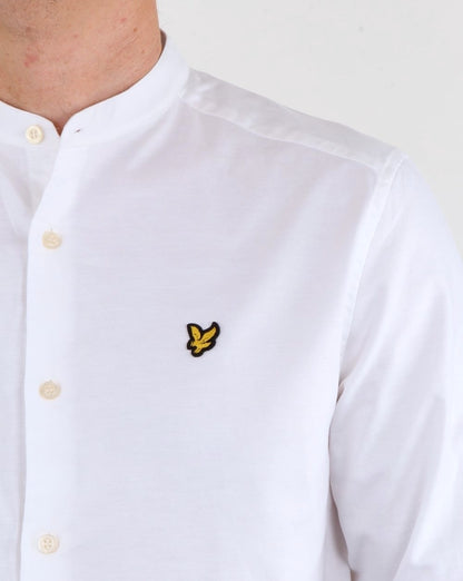 Lyle And Scott Hemd mit Grandad-Kragen, Weiß