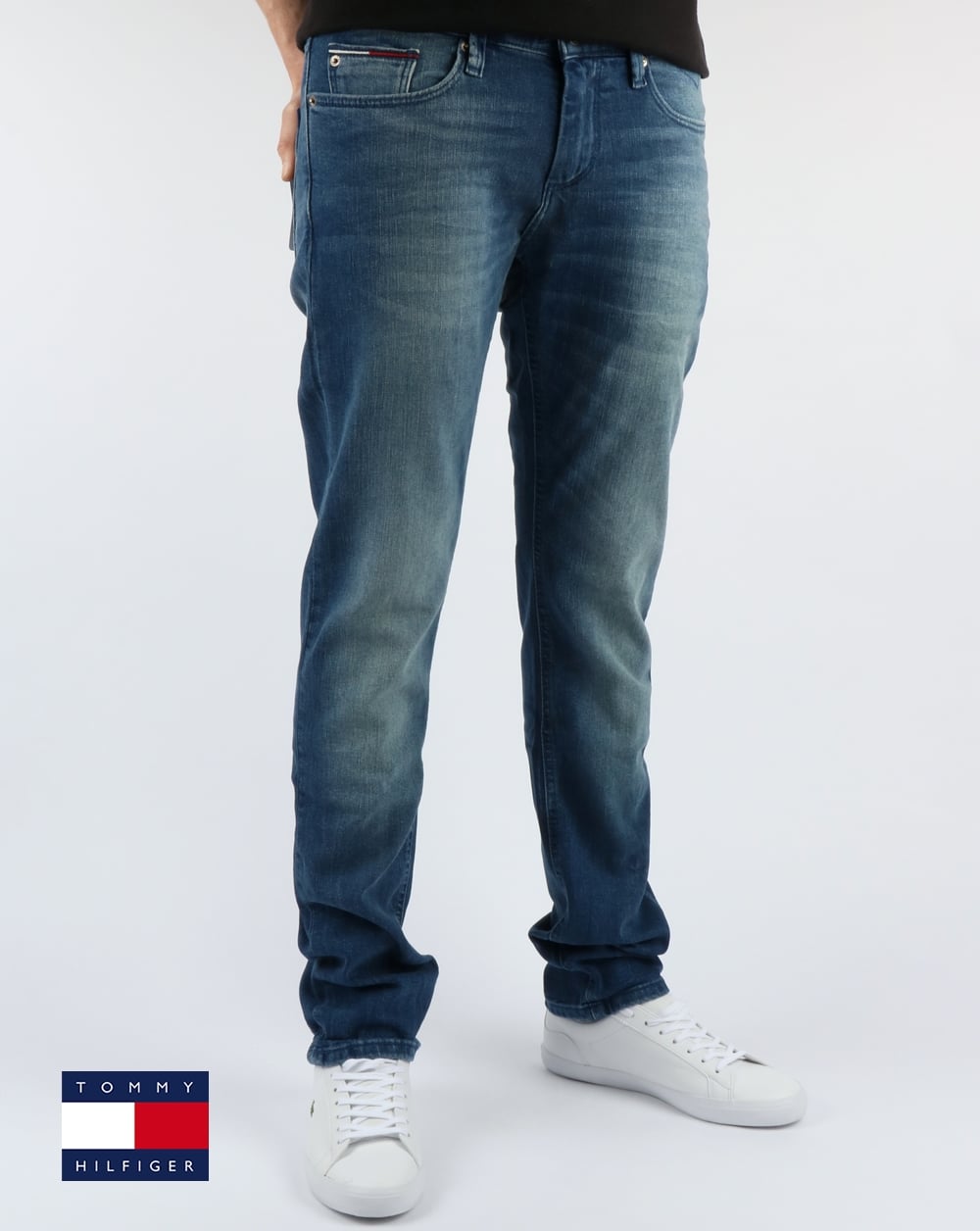Tommy Hilfiger Scanton Slim Fit Jeans Beere Mittelblau Komfort