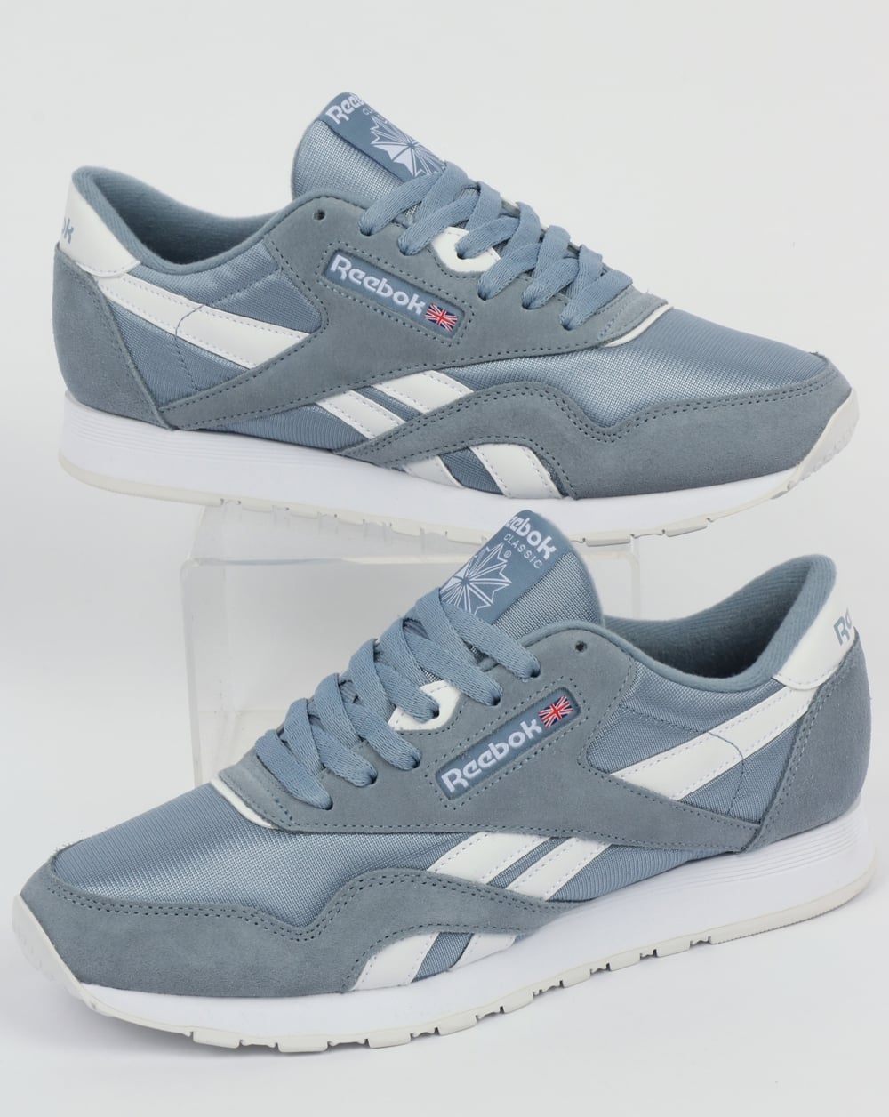Reebok Classic Nylon Trainers light Blue Grey /White