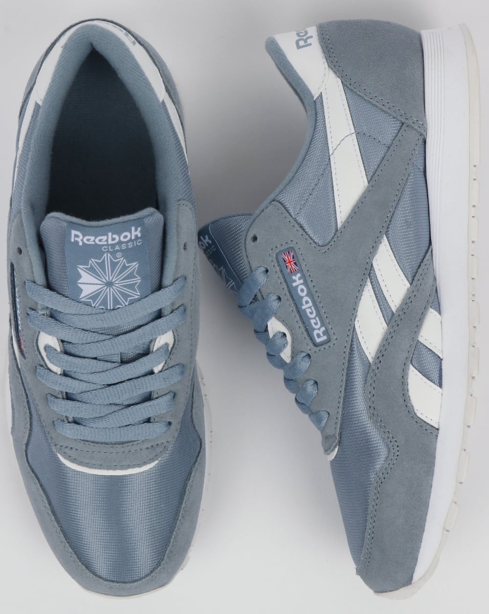 Reebok Classic Nylon Trainers light Blue Grey /White