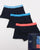 Gant 3 Pack Cotton Trunks Lava Blue