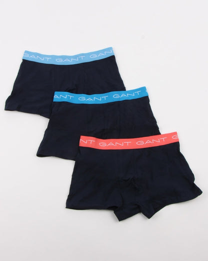 Gant – Baumwoll-Boxershorts im 3er-Pack, Lavablau