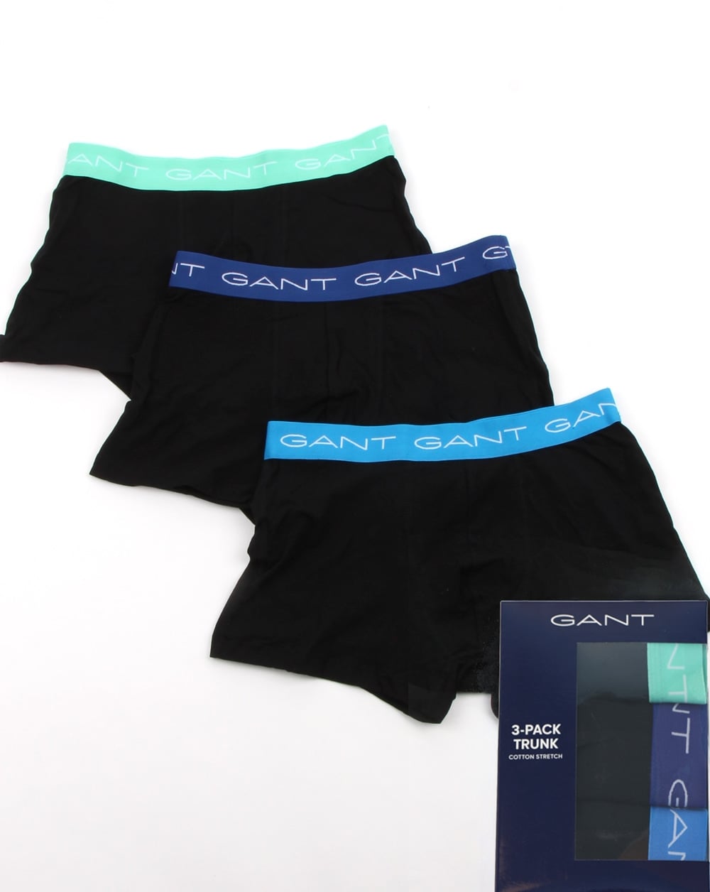 Gant – 3er-Pack Baumwoll-Boxershorts in Schwarz