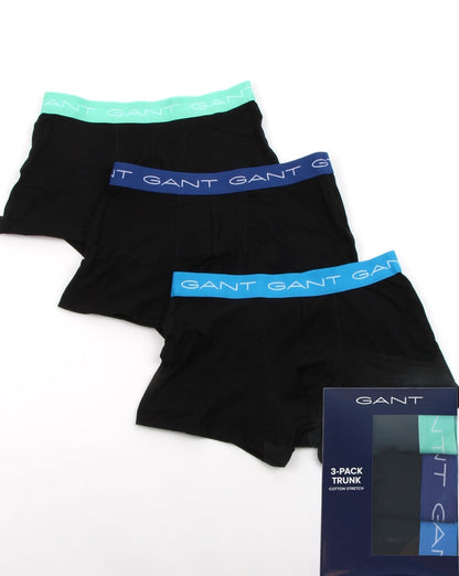 Gant – 3er-Pack Baumwoll-Boxershorts in Schwarz