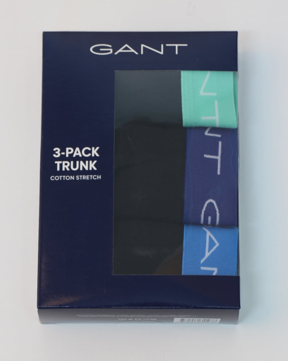 Gant – 3er-Pack Baumwoll-Boxershorts in Schwarz