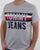 Tommy Hilfiger Colorblock Font T Shirt Light Grey Marl