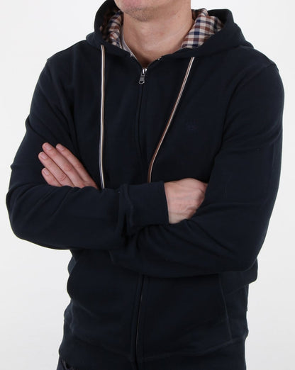 Aquascutum Arlo Sweat Hoodie Marineblau