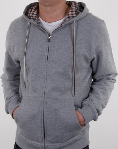 Aquascutum Arlo Sweat Hoodie Grau Melange