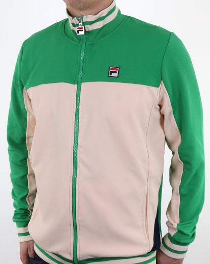 Fila Vintage Tiebreaker Trainingsjacke Gardenia/Grün