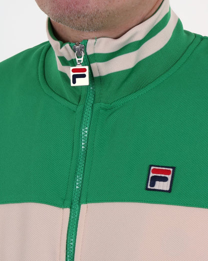 Fila Vintage Tiebreaker Trainingsjacke Gardenia/Grün