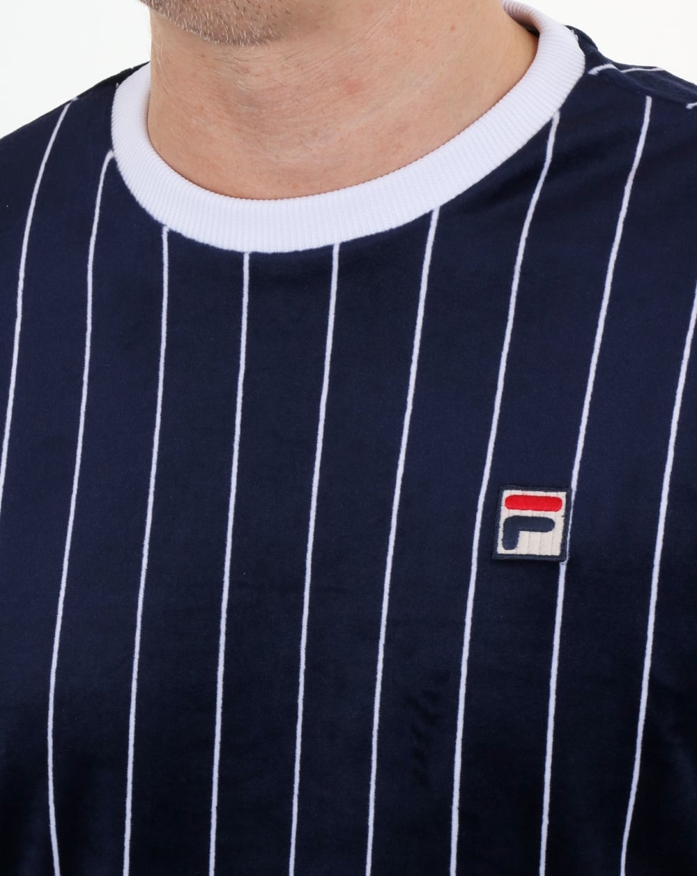 Fila Vintage Valencia Velour Sweatshirt Navy