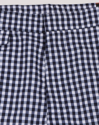 Luke Shorty Kurze Badeshorts Marineblau/Weiß Gingham