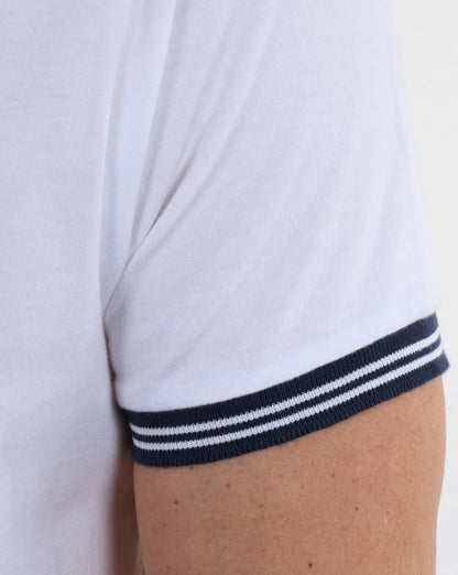 Ellesse Tipped Poloshirt Weiß-Marineblau