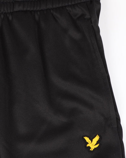 Lyle And Scott Fitness Randall Fleece-Shorts in echtem Schwarz meliert