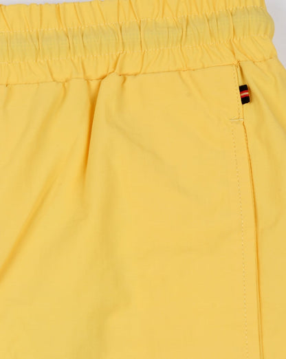 Luke Ragy Oberschenkellange Badeshorts Zitronengelb